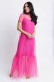 KARLIE SOLID ORGANZA MAXI DRESS WITH BOW