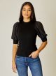 DESIGN HISTORY MIX MEDIA CREW NECK TOP
