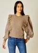 DESIGN HISTORY MIX MEDIA CREW NECK TOP