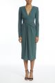 BADGLEY MISCHKA PLEAT DRAPE FRONT DRESS