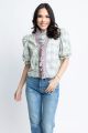 KARLIE PAIRS FLORAL RUFFLE SLV TOP