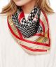 GS HERRINGBONE PRINT SILK SCRF