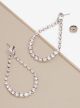 ZENZII CRYSTAL TEARDROP EARRINGS