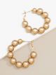 ZENZII RESIN BEADED HOOP EAR