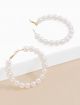 ZENZII PEARL BEADED HOOP