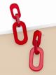 ZENZII CABLE CHAIN ACRYLIC EARRING