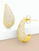 ZENZII CRESCENT STUD EARRING