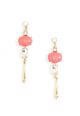 ZENZII RESIN & CRYSTAL DROP EARRING