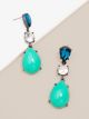 ZENZII THREE GEMSTONE DROP EARRING