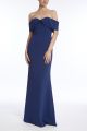 BADGLEY MISCHKA TWIST OFF SHOULDER GOWN