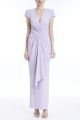 BADGLEY MISCHKA VNECK DRAPE DRESS