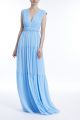 BADGLEY MISCHKA TIERED VNECK DRESS