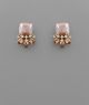 GS JEWEL TRIM SQUARE STUDS