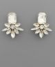 GS RECTANGLE MULTI MARQUISE EARRING
