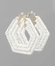 GS OCTAGON SHAPE EARRING