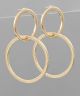 GS CIRCLE HOOP DANGLE EARRING