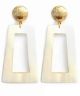 GS TRAPEZOID DANGLE EARRINGS