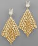 GS METAL MESH DANGLE EARRING
