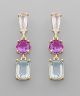 GS MULTI GEM STONE EARRING