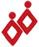 GS BEADED DIAMOND EARRING