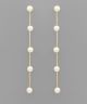 GS 5 PEARL CHAIN LONG DROP EARRING