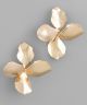 GS BRASS FLOWER EARRING