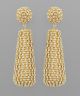 GS CHUNKY BEADED TEARDROP EARRING