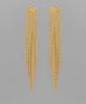 GS BRASS BOX CHAIN FRINGE EARRING