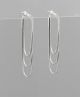 GS SNAKE CHAIN CIRCLE DROP EARRING