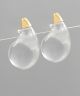 GS CLEAR TEARDROP EARRING
