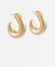 GS SMALL MATTE OVAL HOOP EARRING