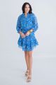 KARLIE VNECK SMOCKED WAIST DRESS