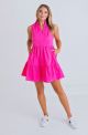 KARLIE POPLIN TIER DRESS