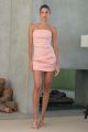 MISHA ALSTON STRAPLESS DRESS