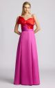 ZAC POSEN BOW TOP MIKADO GOWN