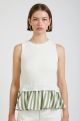 EN SAISON CECE MIXED MEDIA TOP