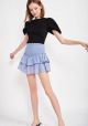 EN SAISON BLEU MINI SKIRT