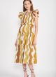EN SAISON DION SMOCKED MIDI DRESS