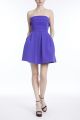JEWEL STRAPLESS FLARE MINI DRESS
