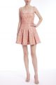 JEWEL SQUARE NECK FLARE DRESS