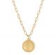 JOY DRAVECKY GOLD-FILLED MIRACULOUS MEDAL NECKLACE