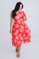 KARLIE ONE SHOULDER MIDI DRESS