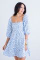 KARLIE FLORAL TIE BACK DRESS
