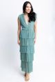 KARLIE METALLIC VNECK MAXI DRESS
