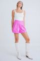 KARLIE FAUX LEATHER CAMP SHORT