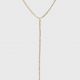 DRAE LARIAT TENNIS NECKLACE