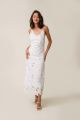 LINE AND DOT MORNING GLORY MIDI DRESS