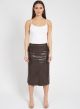LOVE TOKEN LEATHER SKIRT