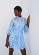 LACE LONG SLEEVE SHIRT DRESS