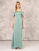 AIDAN MATTOX PEARL STRAP GOWN